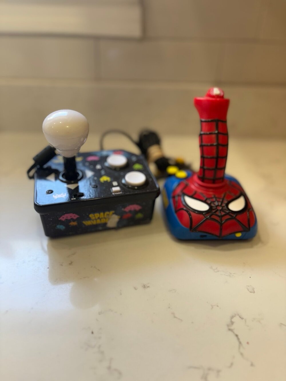 Vintage Spiderman Plug & Play and Space Invaders Plug & Play